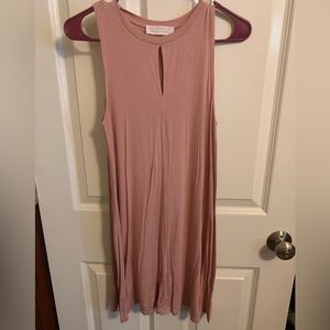 Spring Pink jersey tank dress